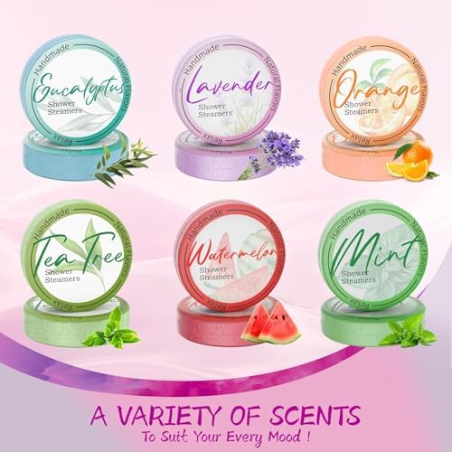HFHO Shower Steamers Aromatherapy 8 Pack Natural Essential Oils Home Spa - Image 2
