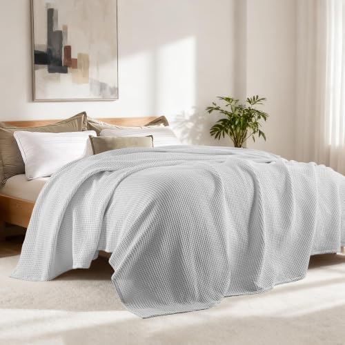 Exclusivo Mezcla 100% Cotton Breathable Waffle Blanket Twin Size, 60"x80" - Image 5