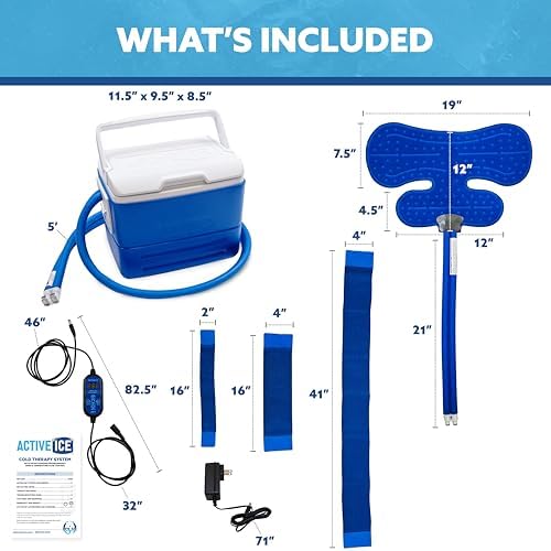 Polar Active Ice 3.0 Cold Therapy Ice Machine System with Programmable Timer, Shoulder Compression Pad, Lightweight 9 Quart Cooler Freeze Kit, Quiet Pump, Strong Cryotherapy Pain Relief Treatment - Image 2