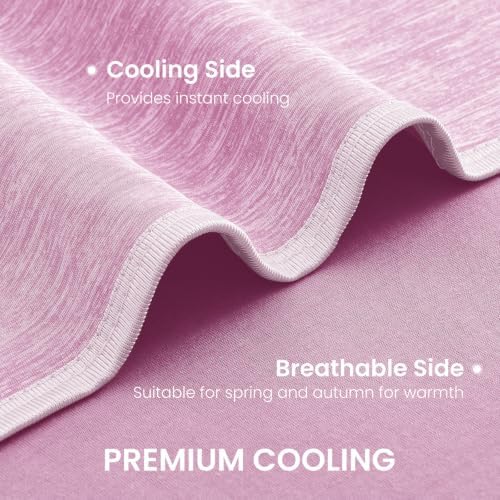 Topcee Cooling Blanket(90"x108"King Size) for Night Sweats Absorbs Heat to Keep Adults Cool on Warm Nights, Q-Max 0.5 Cooling Blankets for Hot Sleepers, Ultra-Cool Lightweight Blanket for Bed - Image 5