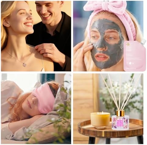 35 Pcs Gift for Women, Rose Bath and Body Gift Basket, Facial Skin Care Set - Image 6