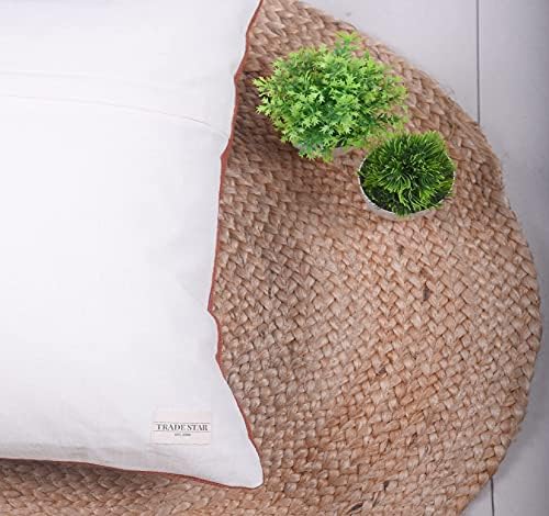 Trade Star 100% Cotton Throw Cushion Cover Designer Cushion Cover Handmade Square Pillow Case Authentic Mudcloth Bed Cushion Case (Rust NOVA 18X18 INCHES) - Image 5