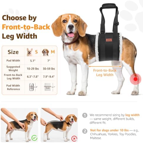 Adjustable Dog Sling for Medium Dogs Soft Post-ACL Surgery Mobility Aid - Image 3