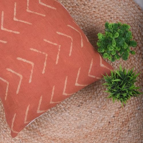 Trade Star Decorative Lumbar Pillow Cover 100% Cotton Throw Pillow Beautiful Cushion Case Farmhouse Rust Cushion Cover Large Handmade Boho Spring Pillow Cover for Sofa (Rust Phoenix 14X36 INCHES) - Image 6