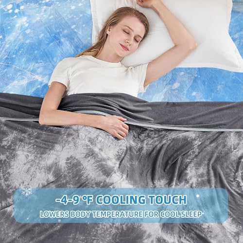 inhand Cooling Blanket King Size for Hot Sleepers (90"x108", Gray) - Image 2