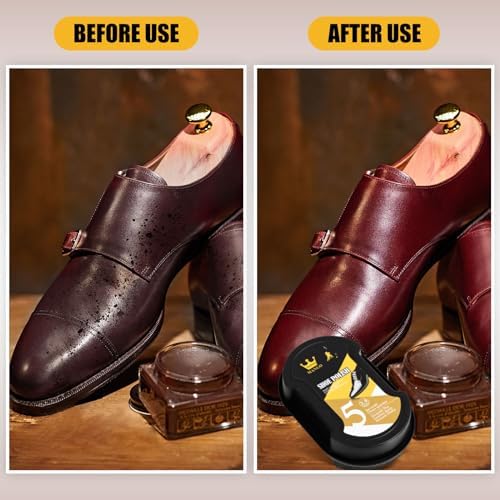 Loopeer 12Pcs Shoe Shine Sponge, Instant Leather Care - Image 4