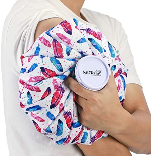 Neotech Care Ice Bag with Screw Top Lid (Feathers Design, 11 inch) by NEOtechCare