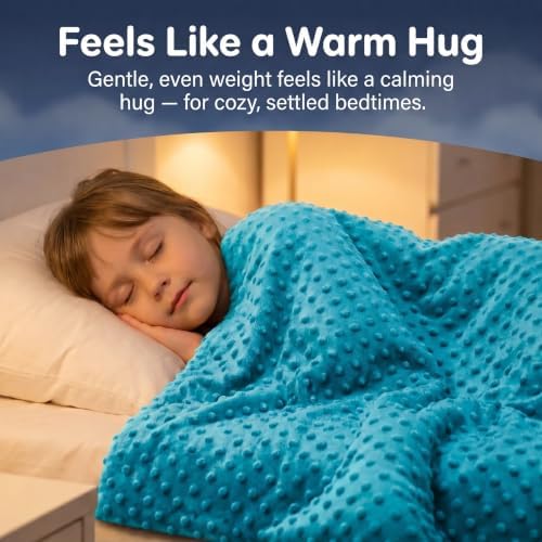 hazli Super-Soft Kids Weighted Blanket 5 Pounds - Weighted Blanket for Kids - Easy to Clean, Washable Minky Cover - 36x48 Inches 5lbs Child - Small Heavy Blanket for Girls and Boys - Image 6