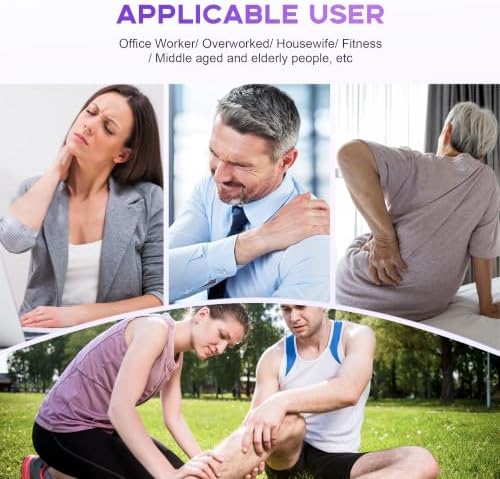 Belifu TENS Muscle Stimulator Unit for Pain Relief, Electronic Pulse Therapy Machine with 36 Mode 20 Intensities, Rechargeable & Portable – Neck, Back, Shoulder, Joint Pain Relief, Color Purple - Image 3