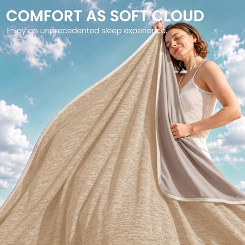 Topcee Cooling Blanket for Night Sweats Absorbs Heat to Keep Adults, Children Cool on Warm Nights, Q-Max 0.5 Cooling Blankets for Hot Sleepers, Ultra-Cool Lightweight Sofa Throw Blanket (50"x70") | Absorbs Heat Cold Summer Blanket for Night Sweats & Me... - Image 6