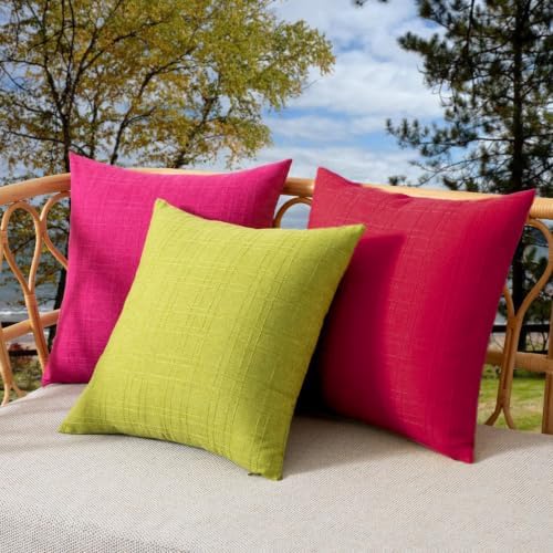 Kevin Textile Outdoor Waterproof 14”x24” Pillow Covers 2 Pack, Xmas Red - Image 5