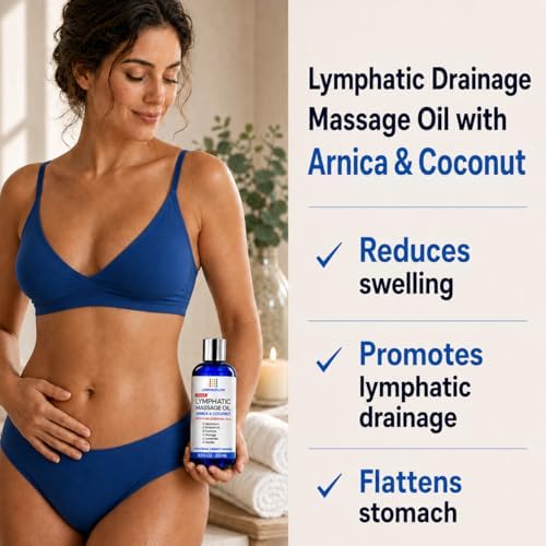 Lymphatic Drainage Massage Oil for Massage Therapy, Arnica & Coconut,8.5 Oz - Image 2