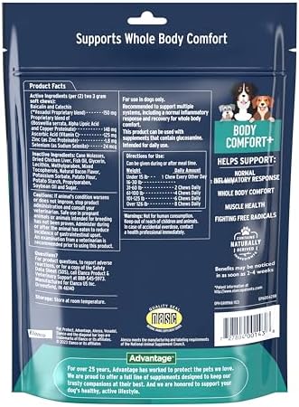 Pet Protect Body Comfort+ Supplement for Dogs, Chicken Flavor, 120ct - Image 2