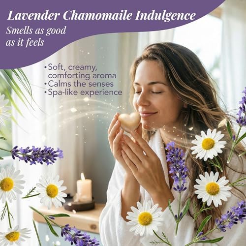 Mom Gifts Set Saavy Naturals - Plant-based Ingredients 9-Piece Spa Gift Set – Body Wash, Scrub & More –, Luxurious Spa Gift Basket for Women & Men –(Mothers Day Gifts – Lavender Chamomile) - Image 7