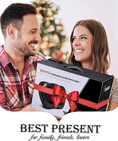 VIKTOR JURGEN Back Massager Neck Massager with Heat, Massage Pillow Gifts for Mothers Day & Fathers Day, Electric Shiatsu Shoulder Massager, Deep Kneading Massager for Back Pain, Neck Pain - Image 7