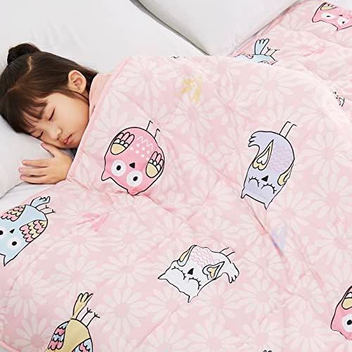 Topcee Weighted Blanket (5 lbs, 36" x 48") Cooling Throw Heavy Blanket for Sleeping Apply to 40-60 lbs, Soft Thick Breathable Blanket with Glass Bead, Easy Care by Topcee%E2%80%94ForYourGoodSleep