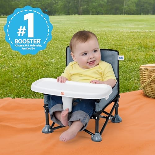 Bright Starts Ford Bronco Pop 'N Sit Portable Booster Chair, Floor Seat, Indoor/Outdoor Use, Compact Fold, Area 51 Color, 6 Mos - 3 Yrs - Image 4