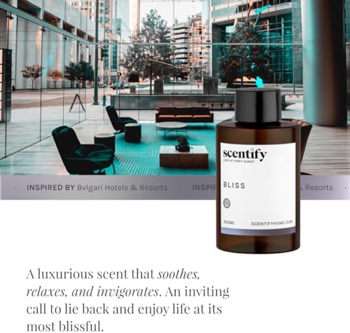 Scentify Bliss Aroma Oil Refill Scent for Oil Diffusers - Eucalyptus, Bergamot, Tea & Powdery Scents - Luxurious Relaxing Aromatherapy Diffuser Fragrance 100ml, 3.38 oz (Pack of 3) - Image 4