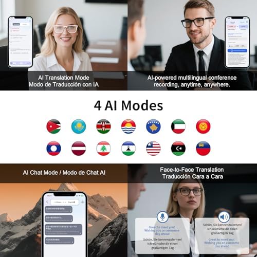 AI Translation Glasses, 165 Languages Smart Bluetooth Glasses with Speakers - Image 7
