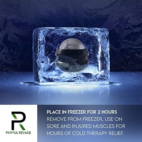 Phyya Rehab - Massage Ice Roller Ball - Roller for Muscles Deep Tissue - Cold Therapy - Plantar Fasciitis Roller (Pack of 2) - Image 5