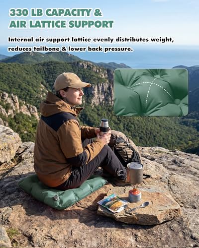 Inflatable Seat Cushion & Lumbar Support Lightweight TPU Non-Slip - Image 3
