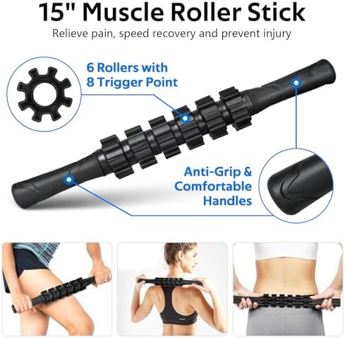 7 in1 Foam Roller Set for Deep Tissue Muscle Massager - Back Roller - Image 4