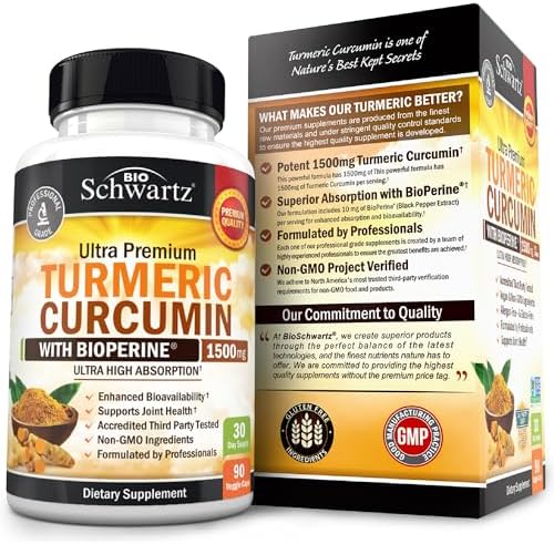 Turmeric Curcumin with Black Pepper Extract 1500mg - Turmeric Supplement - Image 6
