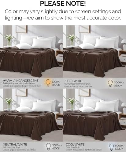 2 Pack Full Size Flat Sheets Only Microfiber Chocolate Brown Bed Sheets - Image 5