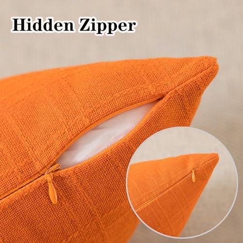 Kevin Textile Outdoor Waterproof 14”x36” Pillow Cover 1 Pack, Orange - Image 3