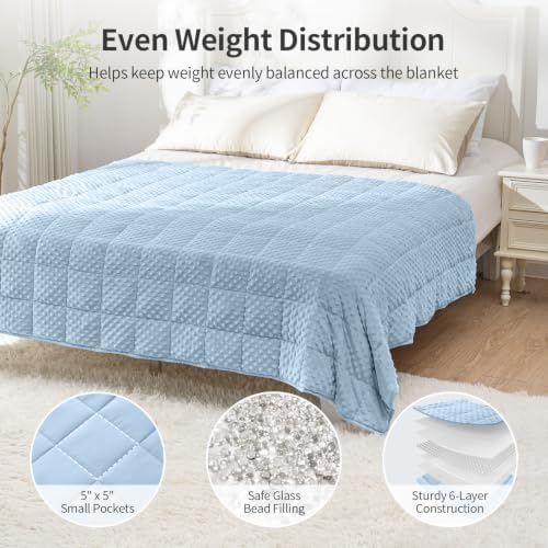 Uttermara Cooling Weighted Blanket for Adults, 15 lbs Full Size 48" x 72" - Image 6