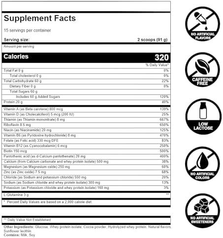 FIRST ENDURANCE Ultragen Workout Recovery Drink Powder, Protein Mix, Boosts Energy, Accelerates Recovery | Chocolate, 15 Servings - Image 4