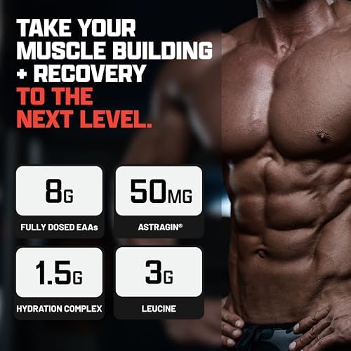 Nutrex Research EAA Hydration | EAAs + BCAAs Powder | Muscle Recovery, Strength, Muscle Building, Endurance | 8G Essential Amino Acids + Electrolytes | Blood Orange Flavor 30 Serving - Image 4