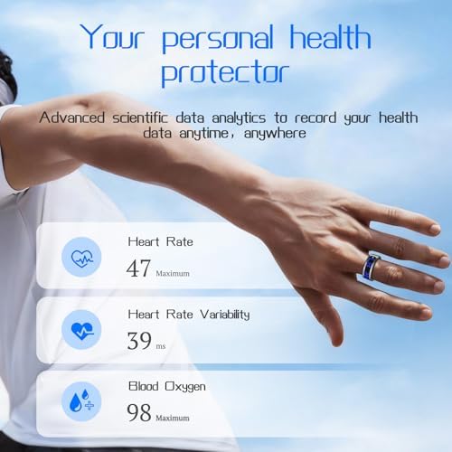 Smart Ring Fitness & Health Tracker with Display Screen for Men Women - Image 5