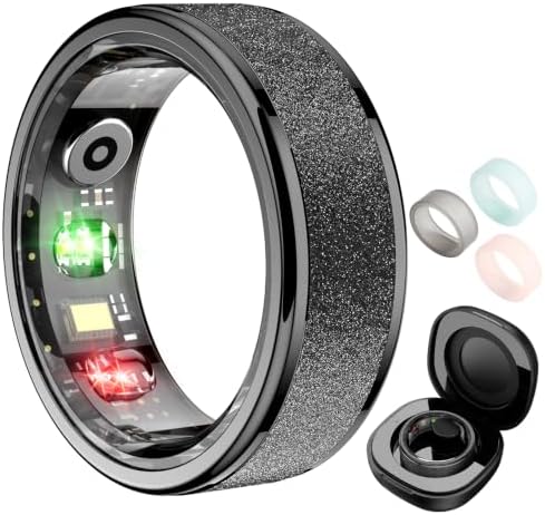 COLMI R10 Smart Ring, Sleep Health & Skin Temperature & 5ATM(Black, 8) by ColmiDirect