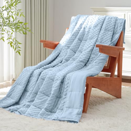 Uttermara Cooling Weighted Blanket for Adults, 15 lbs Full Size 48" x 72" by Uttermara