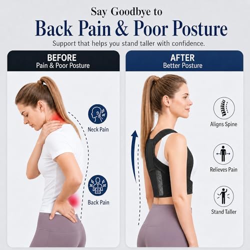 Lightweight Posture Corrector with Upper Back Brace for Women & Men - Image 2