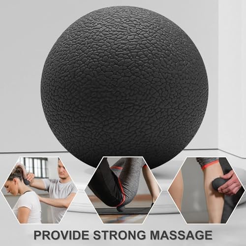 LEZER, Trigger Massage Point, Manual Massage Ball, Muscle Knots Relief Tool, Myofascial Release, Physical Therapy, Plantar Fasciitis, Set of 2 (Green Trigger and Black Ball) - Image 6