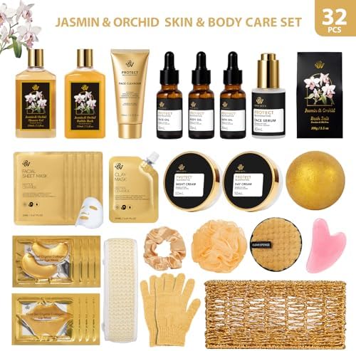 Gifts for Women, Orchid 32 Pcs Spa Gifts Basket Set for Women, Birthday - Image 2