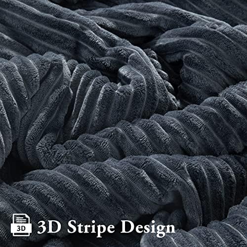 LBRO2M Sherpa Fleece Bed Blanket Super Soft Plush Warm Throw Queen 90"X90" - Image 5