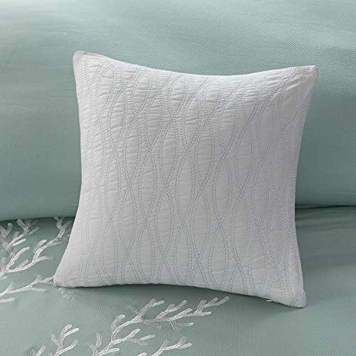 Harbor House Modern Design Decorative Pillow Hypoallergenic Sofa Cushion Lumbar, Back Support, Square 18" x 18", Coastline, Cotton Blue - Image 3