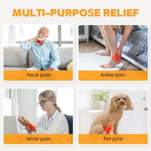Doinart Red Light Therapy Belt for Neck, Portable Near Infrared Light Therapy for Face and Neck Chin Firming - Red Light Therapy Device Wearable Belt Neck Wrist Wrap Hand Unisex Gift - Image 4