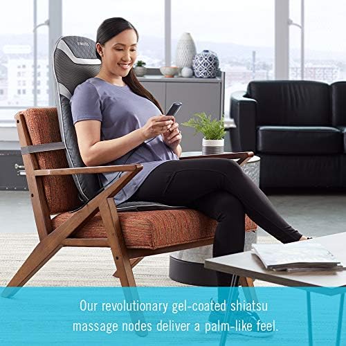 HoMedics Massage Cushion with Heat - Gentle Touch Portable, Adjustable Gel Massager - Image 5