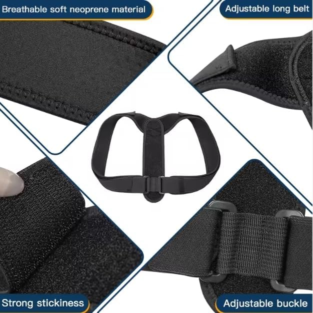 Posture Corrector for Women & Men – Adjustable Shoulder Brace for Upper Back Support, Back Brace Posture Corrector for Alignment, Shoulder Support Brace, Back Corrector for Women & Men - Image 4