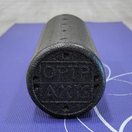 OPTP AXIS Firm Density Foam Roller – Round, Black, 18"L X 6" - Image 5