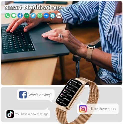 Health Fitness Tracker, Smart Watch with 24/7 Heart Rate, Activity Tracker with Blood Pressure and Blood Oxygen Monitor, 120 Sport Mode Waterproof Sleep Tracker for Women Men - Image 6