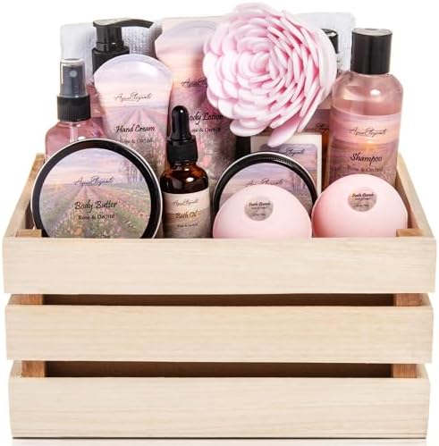 Aqua Elegante Premium Spa Gift Set For Women - Rose Oil & Orchid by AquaElegante