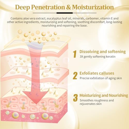 Pedicure Kit Foot Soak Set: Bubble Salt, Sugar Scrub, Massage Mask, Massage Lotion in a Box, 4 Step Foot Spa Kit for Dry Feet, Calluses and Tired Feet(1 Set Honey Flower) - Image 4