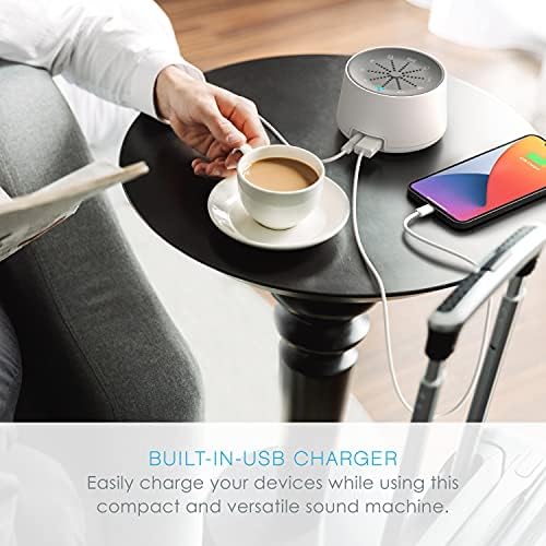 Pure Enrichment Doze Sound Machine and Sleep Light - 6 Soothing Sounds, Relaxing Pulse Light, Auto Sleep Timer, and Built-in USB Charger - All-Natural Sleep and Stress Reliever - Image 6
