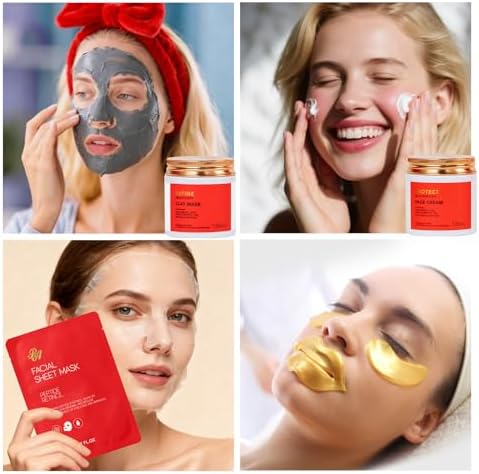 Gifts for Women, 32 Pcs Rose Hydrating Face Skin Care Gifts Set, Spa Basket - Image 7