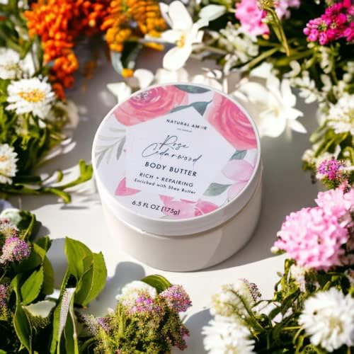 Natural Amor Rose Spa Gifts for Women,8pcs Self Care Box Including Soap Bar, Natural Clay Mask, Bath Butter for Mothers Day Gift - Image 3